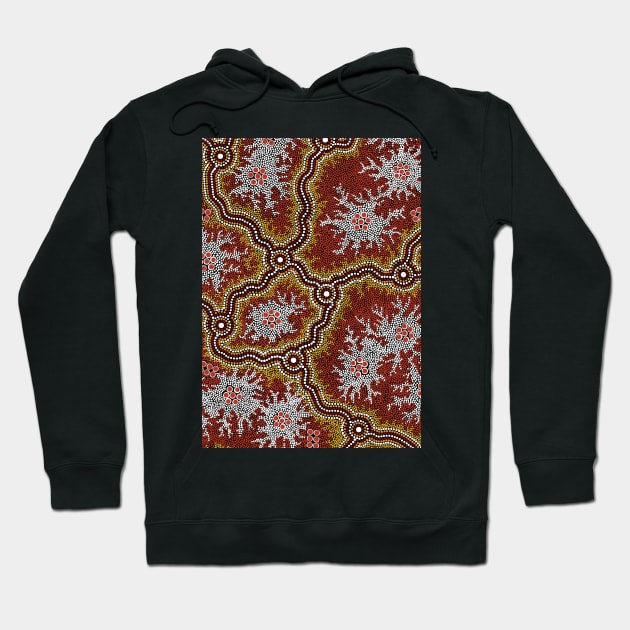 Aboriginal Art - Mountains Hoodie by hogartharts